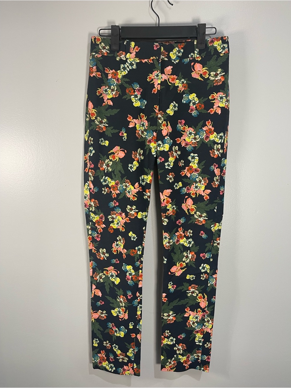 Erdem Melinda Floral Print Trousers Pants Sz. US4 UK8 Runway Designer